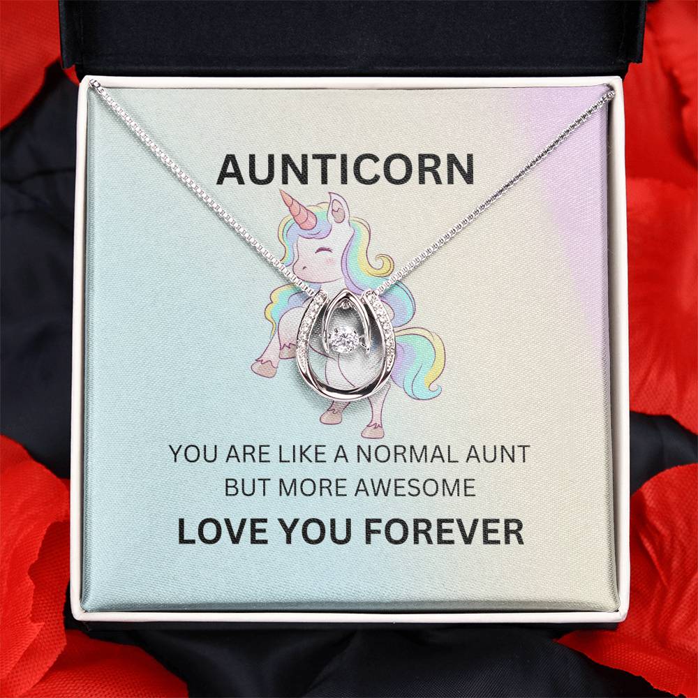 To My Aunticorn – Cute Necklace | A Fun and Grateful Gift for Aunt - SOUVMOUR
