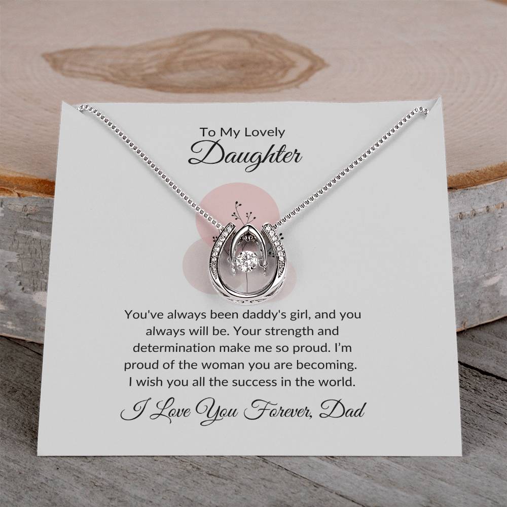 To My Lovely Daughter - Love Necklace | A Cherished Gift of Love and Appreciation
