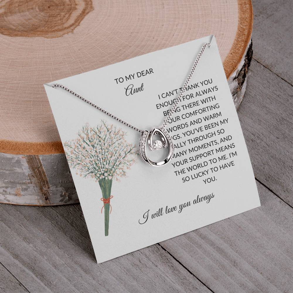 To My Aunt Necklace – Heartfelt Necklace Gift | A Grateful Gift for a Special Aunt - SOUVMOUR