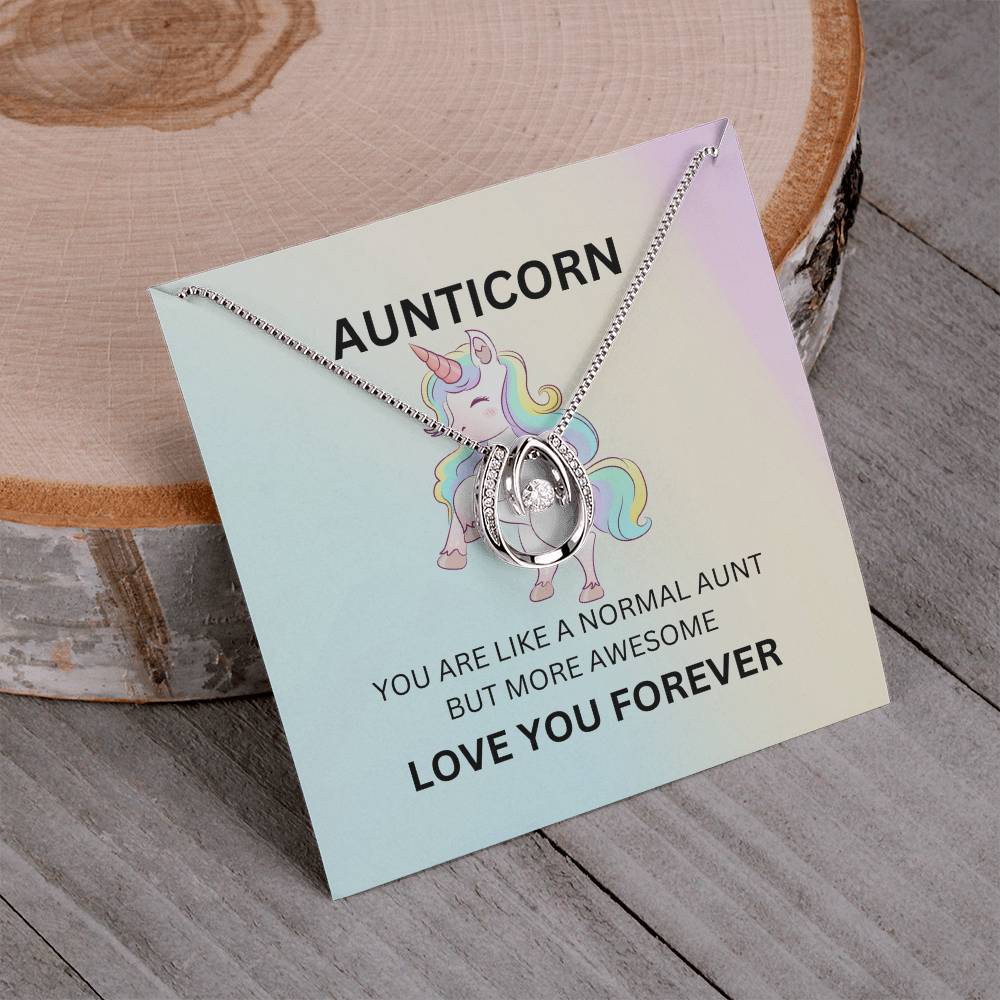 To My Aunticorn – Cute Necklace | A Fun and Grateful Gift for Aunt - SOUVMOUR