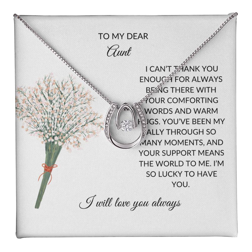 To My Aunt Necklace – Heartfelt Necklace Gift | A Grateful Gift for a Special Aunt - SOUVMOUR