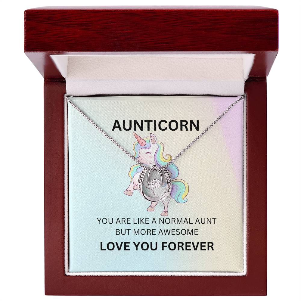 To My Aunticorn – Cute Necklace | A Fun and Grateful Gift for Aunt - SOUVMOUR