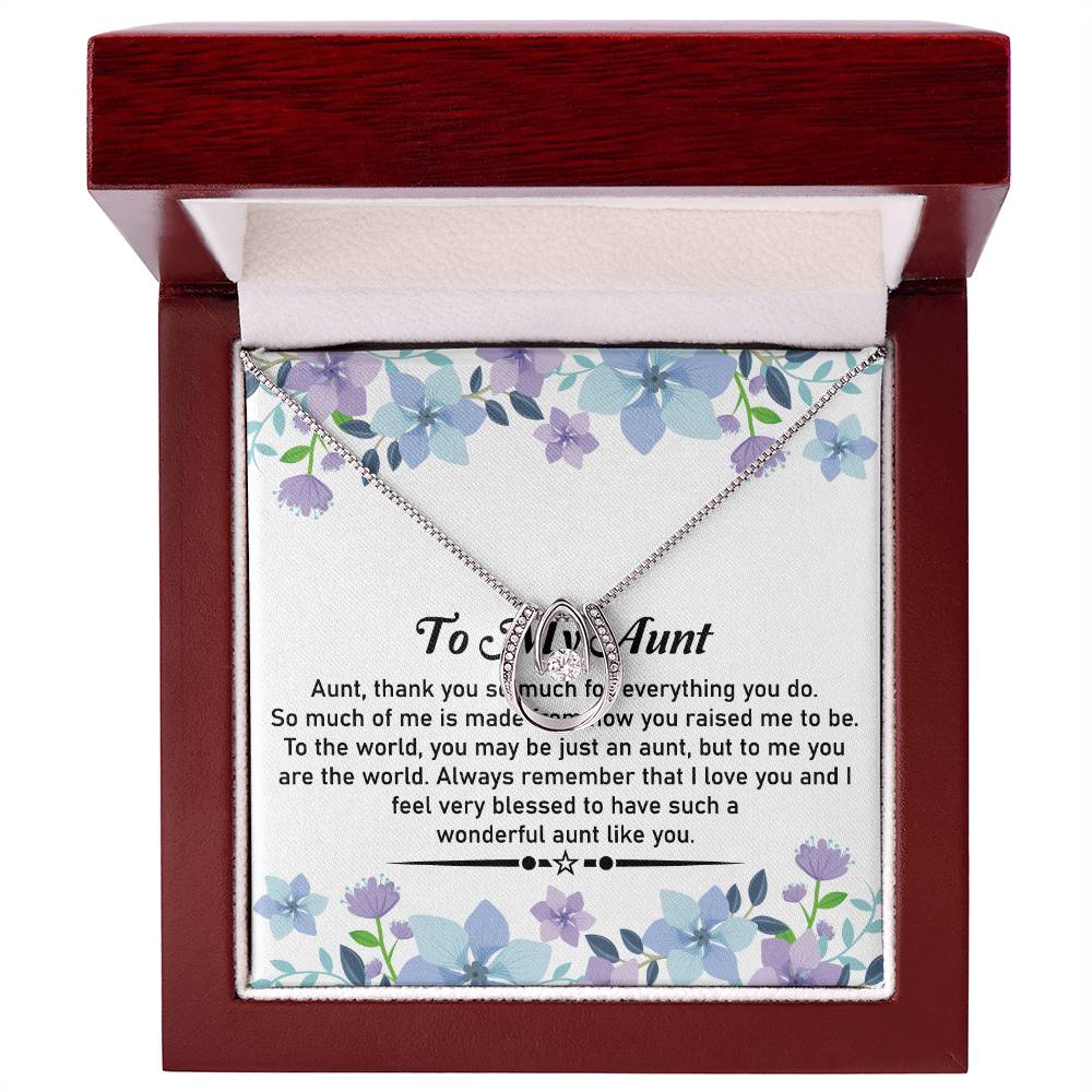 To My Dear Aunt Necklace – Beautiful Pendant | With Love and Thanks for My Amazing Aunt - SOUVMOUR