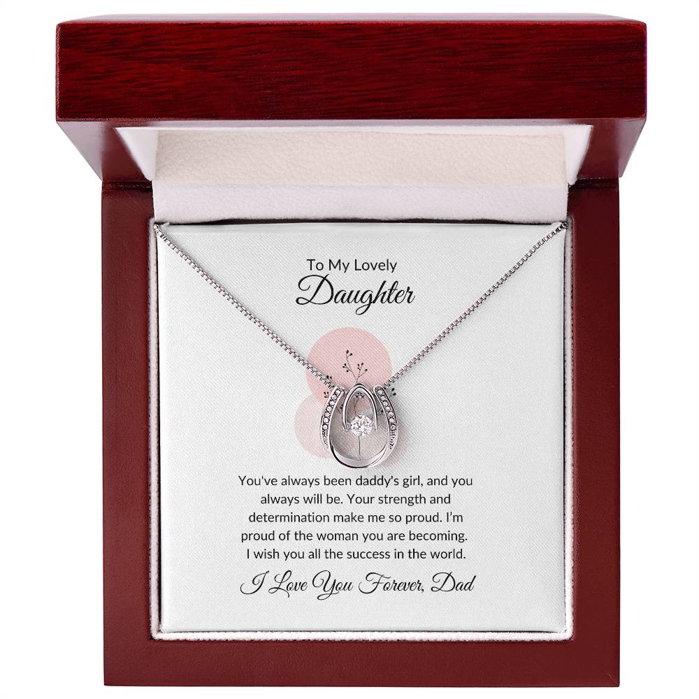To My Lovely Daughter - Love Necklace | A Cherished Gift of Love and Appreciation