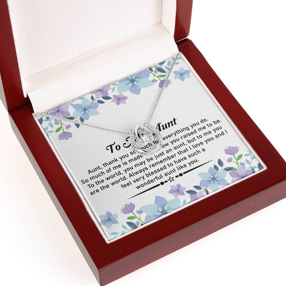 To My Dear Aunt Necklace – Beautiful Pendant | With Love and Thanks for My Amazing Aunt - SOUVMOUR