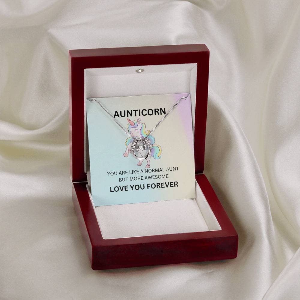 To My Aunticorn – Cute Necklace | A Fun and Grateful Gift for Aunt - SOUVMOUR
