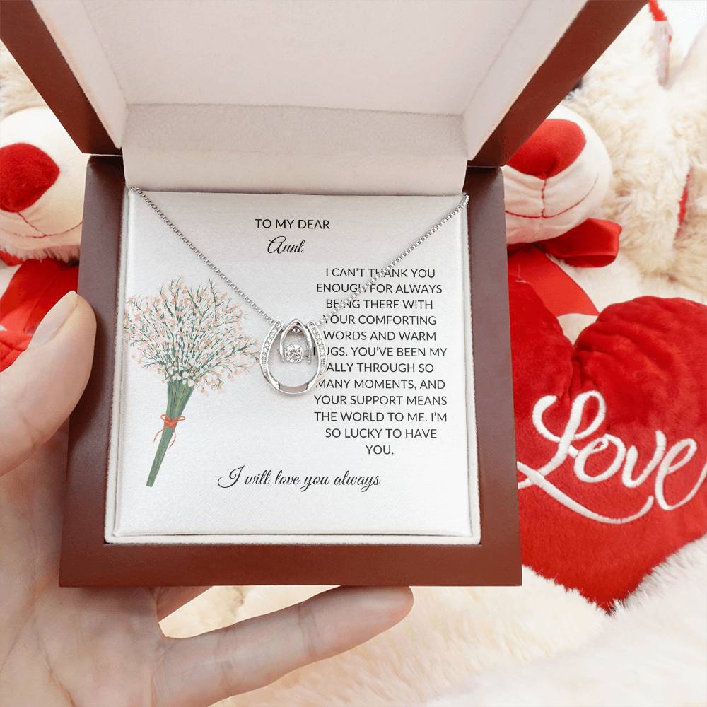 To My Aunt Necklace – Heartfelt Necklace Gift | A Grateful Gift for a Special Aunt - SOUVMOUR