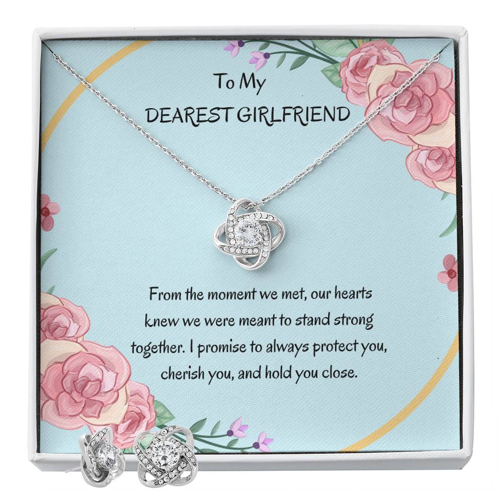 Love Knot Earring & Necklace Set for Her | Perfect Gift for Girlfriend - SOUVMOUR