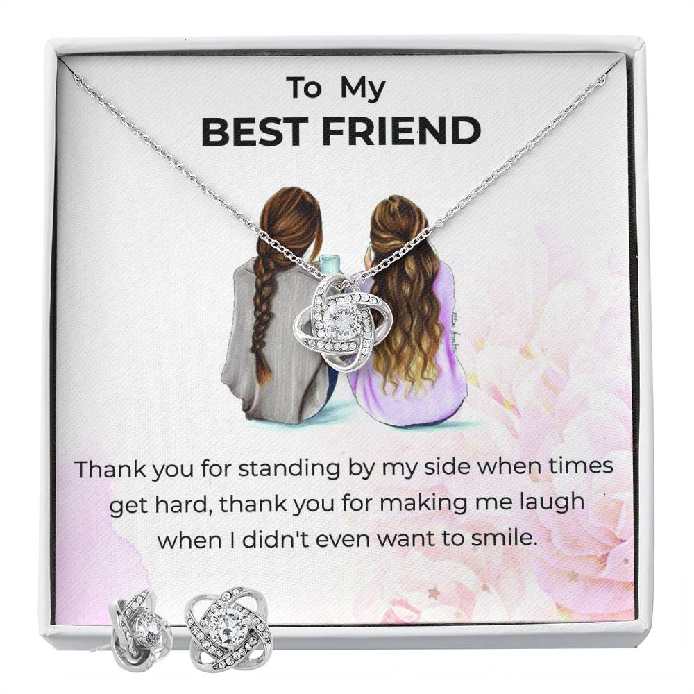 To My Best Friend - Thank You Necklace Gift | Necklace & Earring Set| Gift For Love And Appreciation