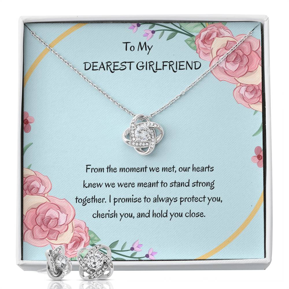 Love Knot Earring & Necklace Set for Her | Perfect Gift for Girlfriend - SOUVMOUR