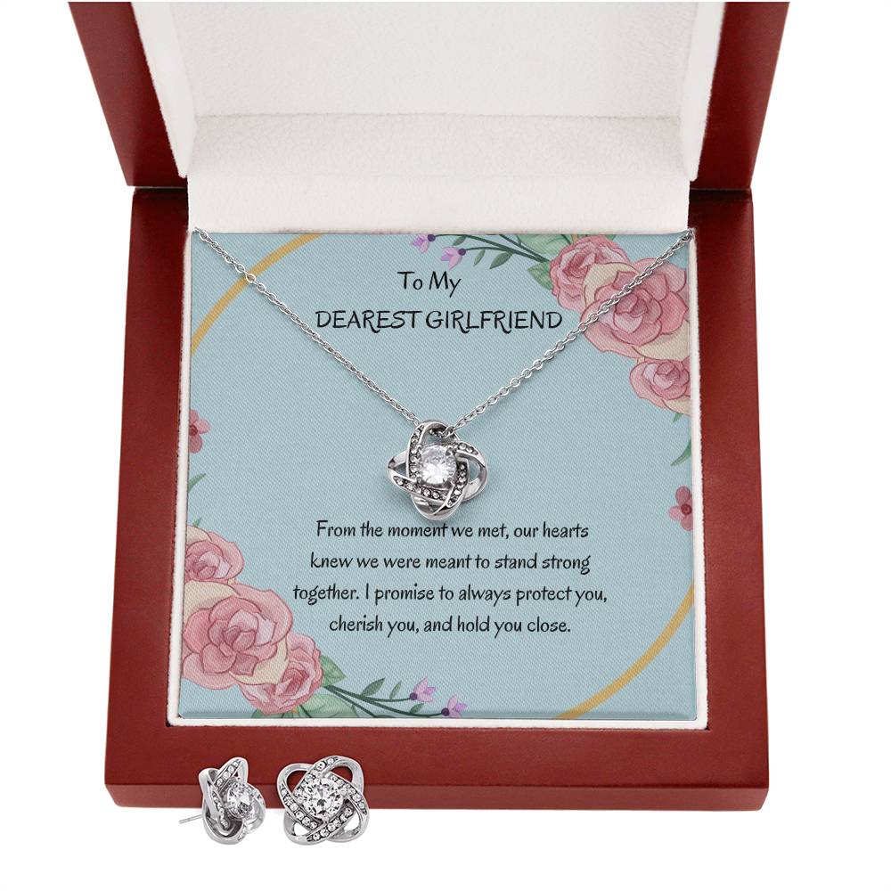 Love Knot Earring & Necklace Set for Her | Perfect Gift for Girlfriend - SOUVMOUR