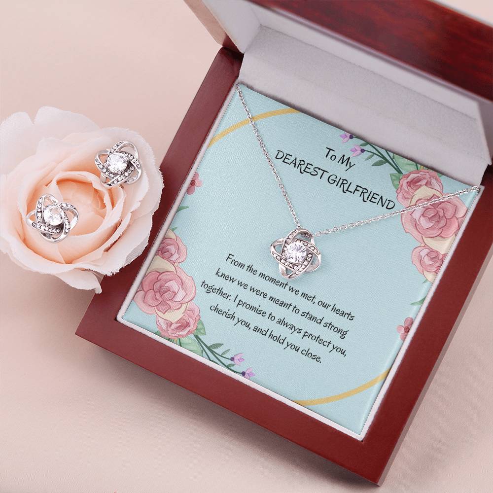 Love Knot Earring & Necklace Set for Her | Perfect Gift for Girlfriend - SOUVMOUR