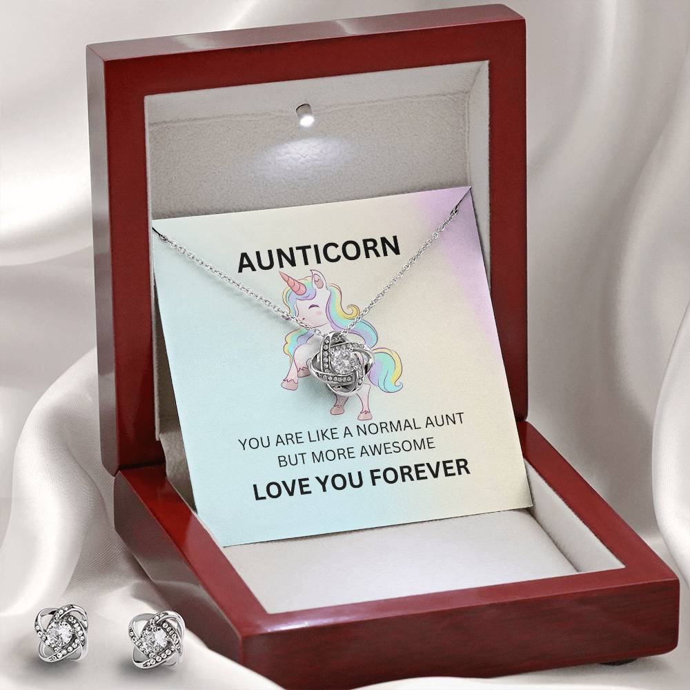 Adorable Aunticorn Necklace Set – A Fun and Loving Gift for the Best Auntie - SOUVMOUR