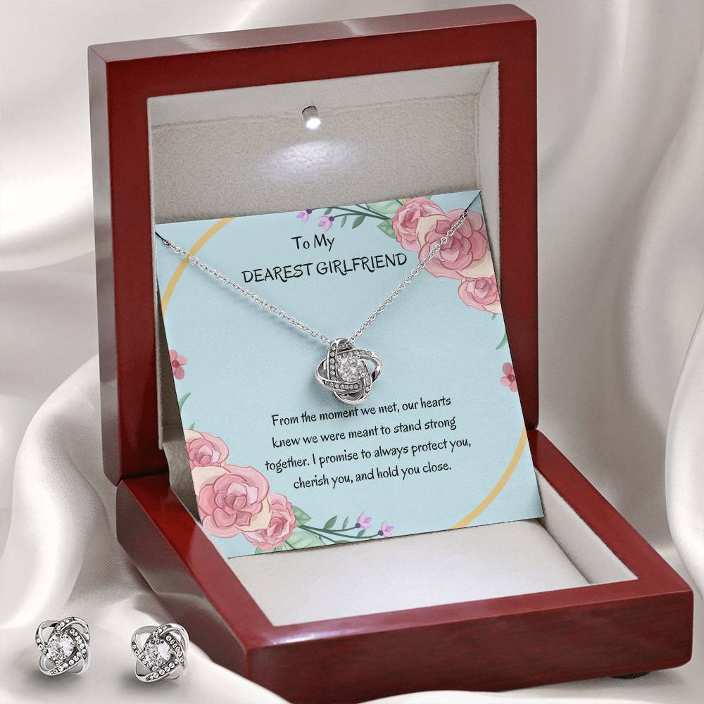 Love Knot Earring & Necklace Set for Her | Perfect Gift for Girlfriend - SOUVMOUR