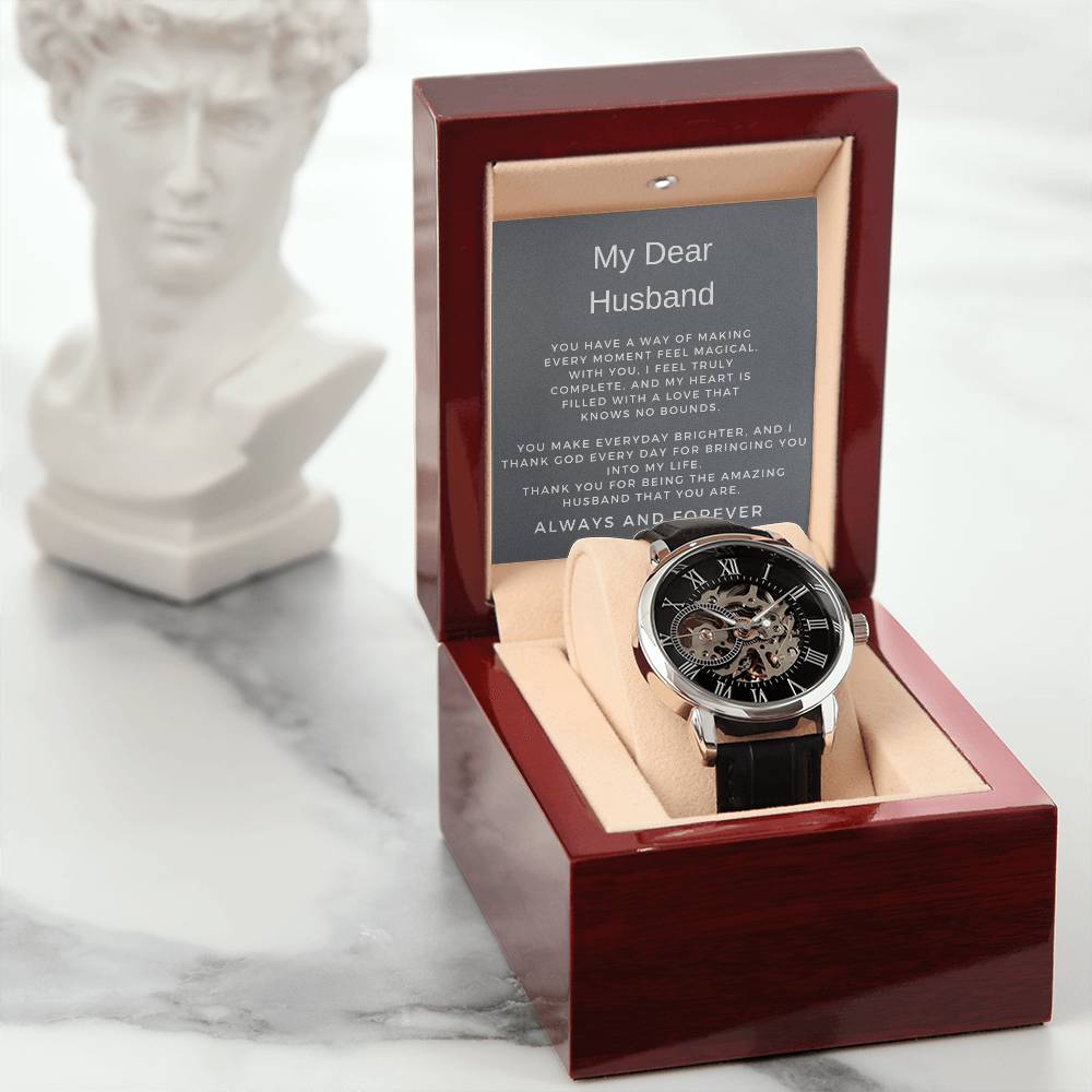 To My Man Openwork Watch | Thoughtful Gift for Husband