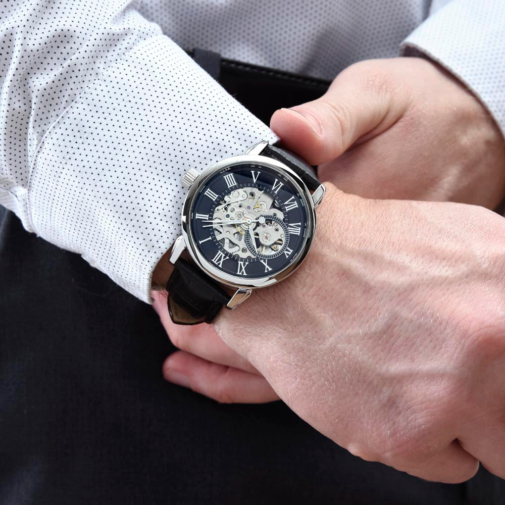 To My Lovely Boy | Openwork Watch Gift from Mom | Special Son Watch