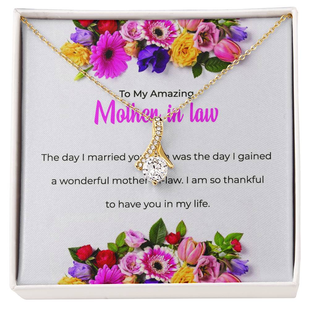 To My Amazing Mother-in-law, Alluring Beauty Necklace | Mother-in-law Gift