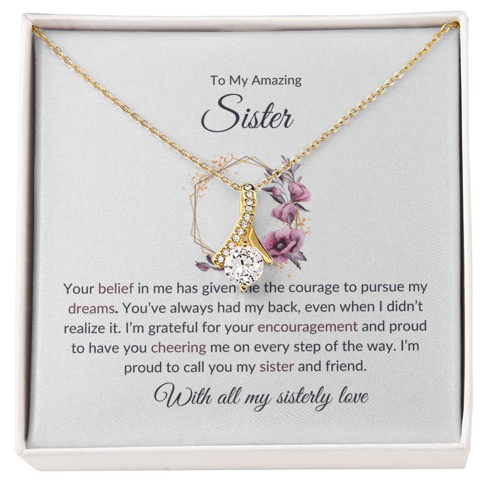 For My Amazing Sister – Alluring Beauty Necklace | A Beautifully Crafted Piece For Sister