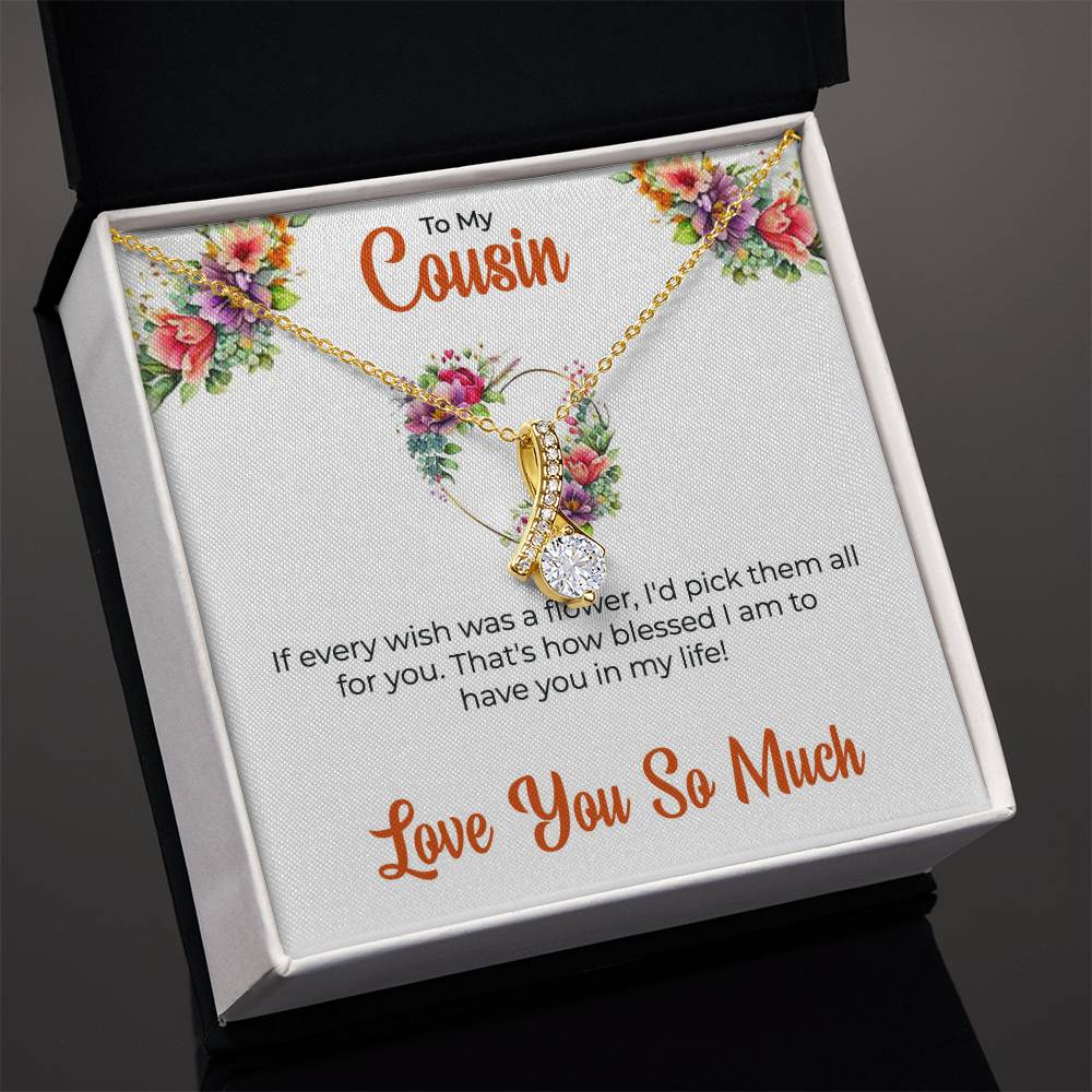 Cousin Necklace | To My Cousin My Best Friend - Alluring Beauty Necklace | Cousin Friendship Necklace