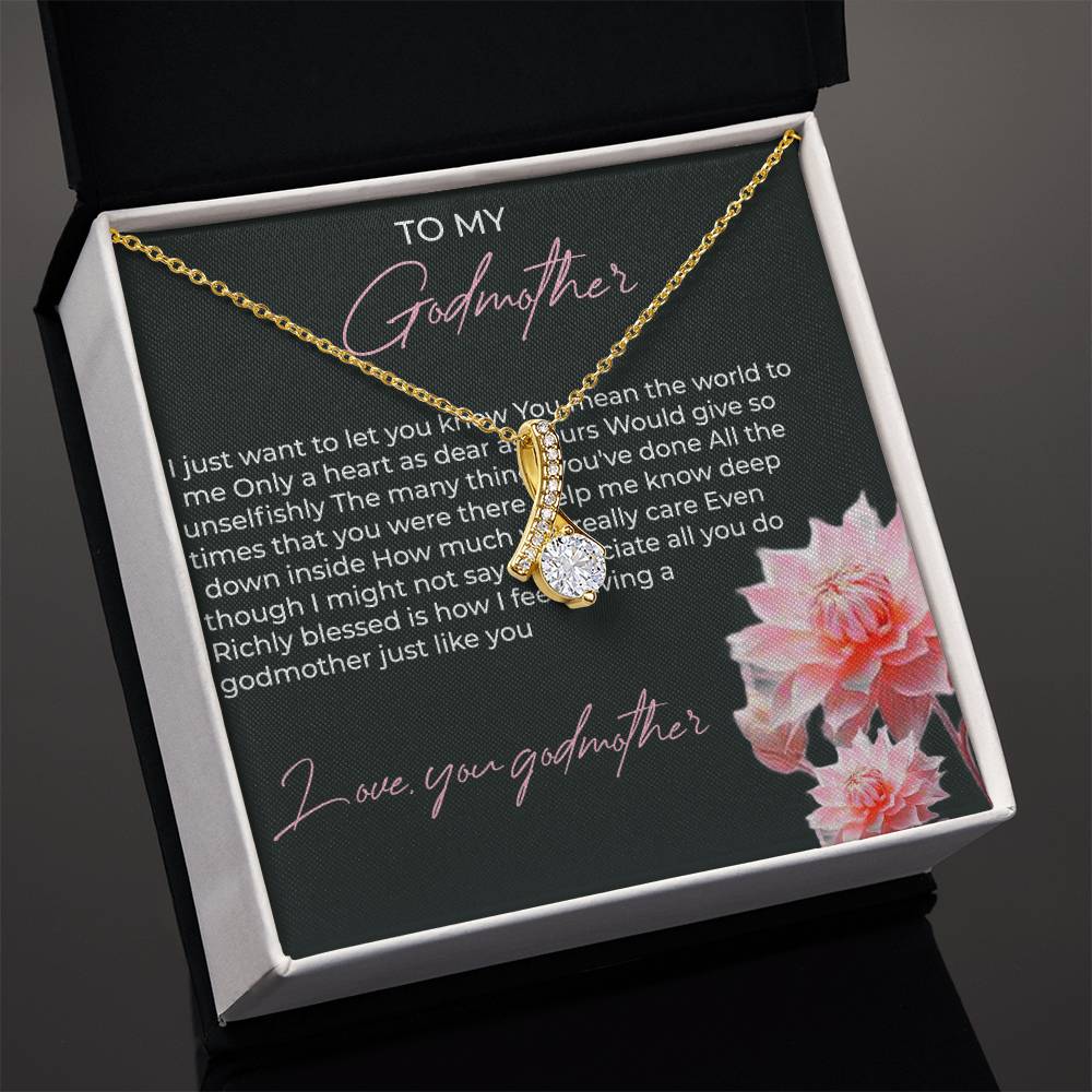 To My Godmother, Alluring Beauty Necklace (Yellow & White Gold Variants) | Godmother Necklace (Necklace Only)