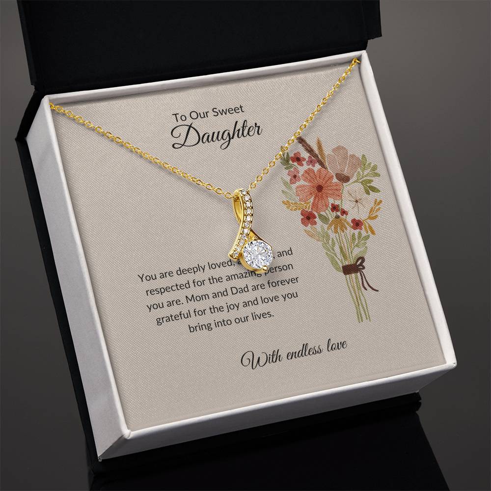 To My Sweet Daughter - Beauty Necklace | A Stunning Gift to Celebrate Daughter