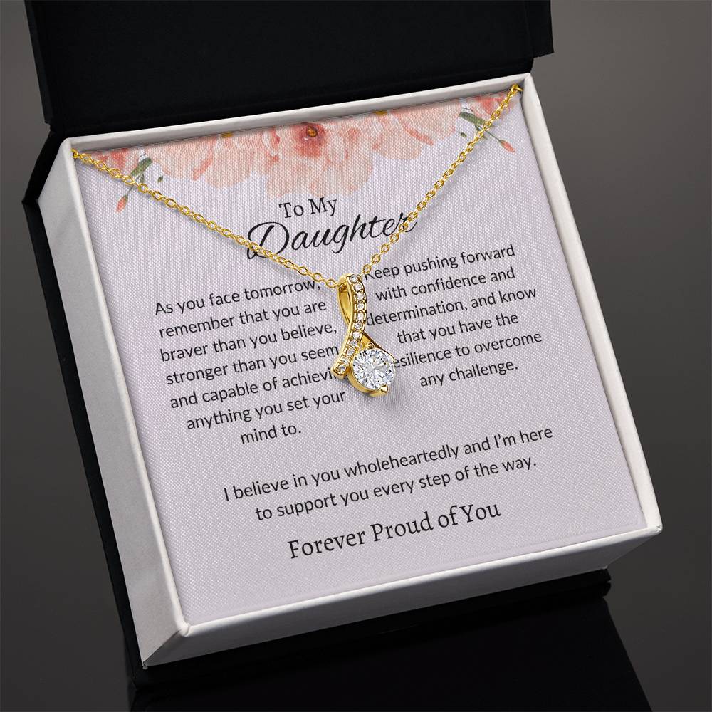 To My Daughter - Beauty Necklace | A Beautiful Gift Reflecting Your Unique Radiance