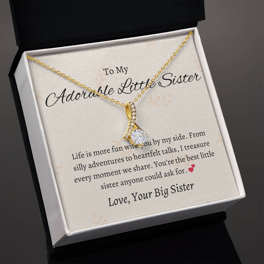 To My Adorable Little Sister Captivating Keepsake To Show Sisterly Love