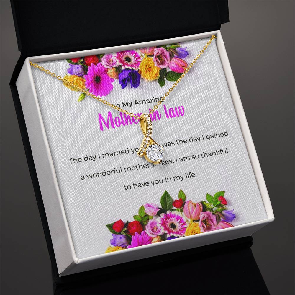 To My Amazing Mother-in-law, Alluring Beauty Necklace | Mother-in-law Gift
