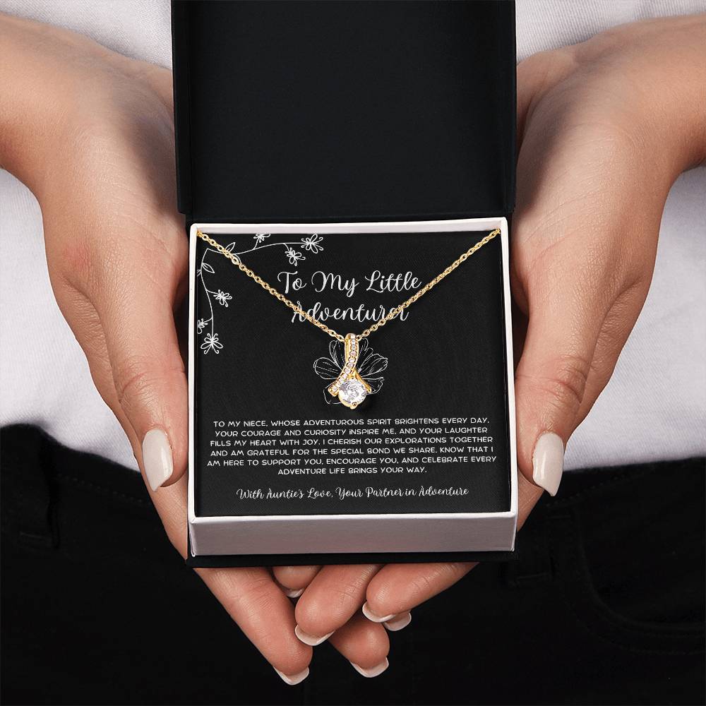 To My Little Adventurer - From Aunt to Niece Alluring Beauty Necklace - SOUVMOUR