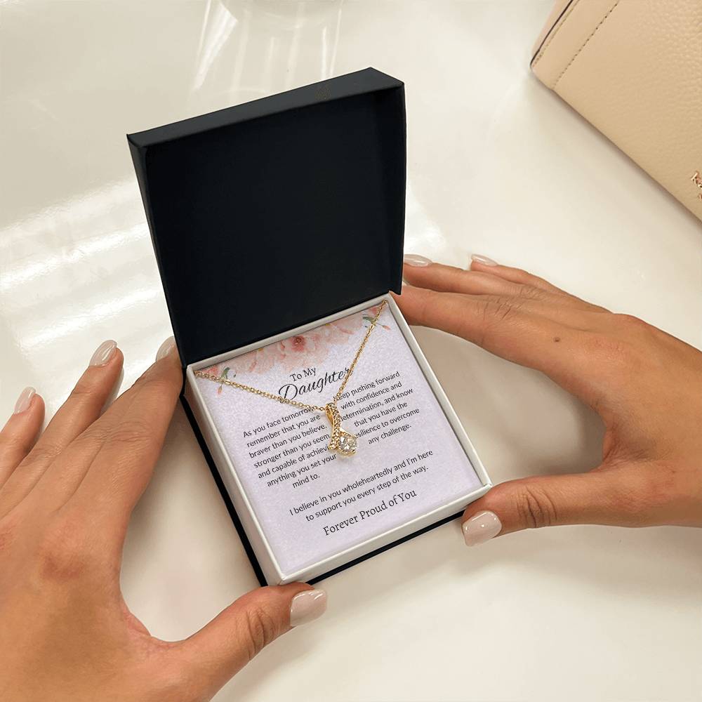 To My Daughter - Beauty Necklace | A Beautiful Gift Reflecting Your Unique Radiance