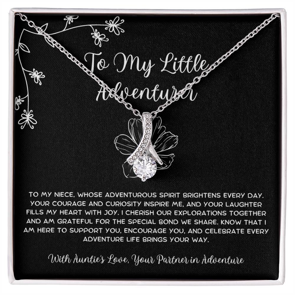 To My Little Adventurer - From Aunt to Niece Alluring Beauty Necklace - SOUVMOUR