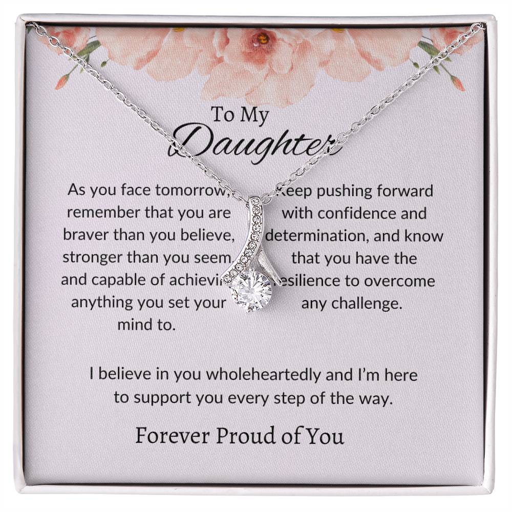 To My Daughter - Beauty Necklace | A Beautiful Gift Reflecting Your Unique Radiance
