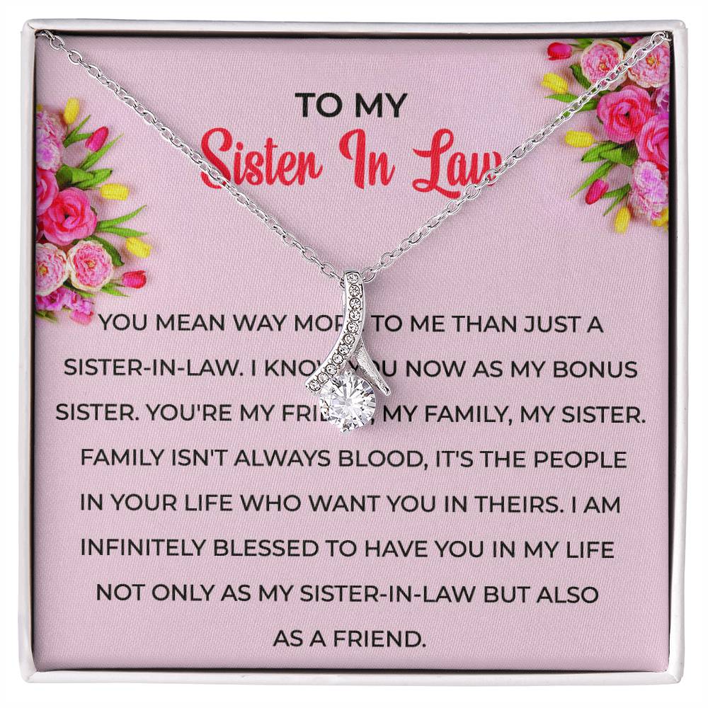 To My Sister-in-law Necklace | Eternal Beauty Necklace | Sister-in-Law Gift