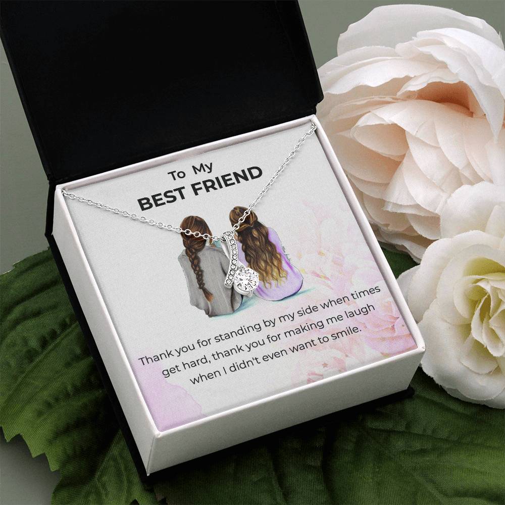 To My Bestie Thank You - Alluring Beauty Necklace | Gift for Best Friend