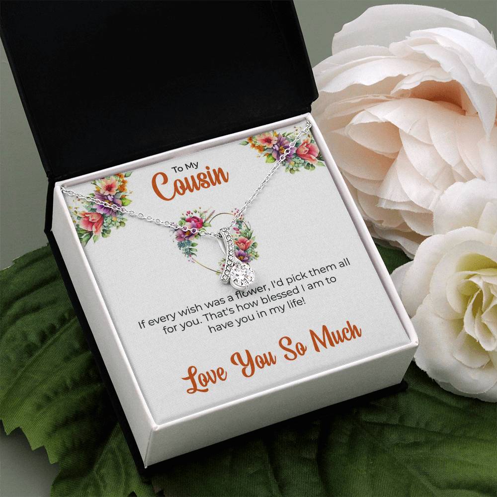 Cousin Necklace | To My Cousin My Best Friend - Alluring Beauty Necklace | Cousin Friendship Necklace