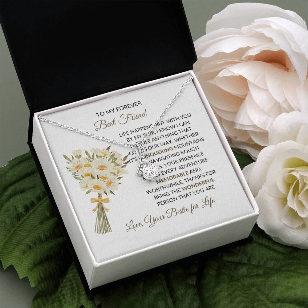 Best Friend Friendship Gift | To My Forever Best Friend - Alluring Beauty Necklace