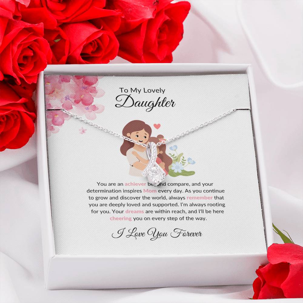 To My Beautiful & Lovely Daughter - Beauty Necklace | A Charming Gift to Celebrate Daughter