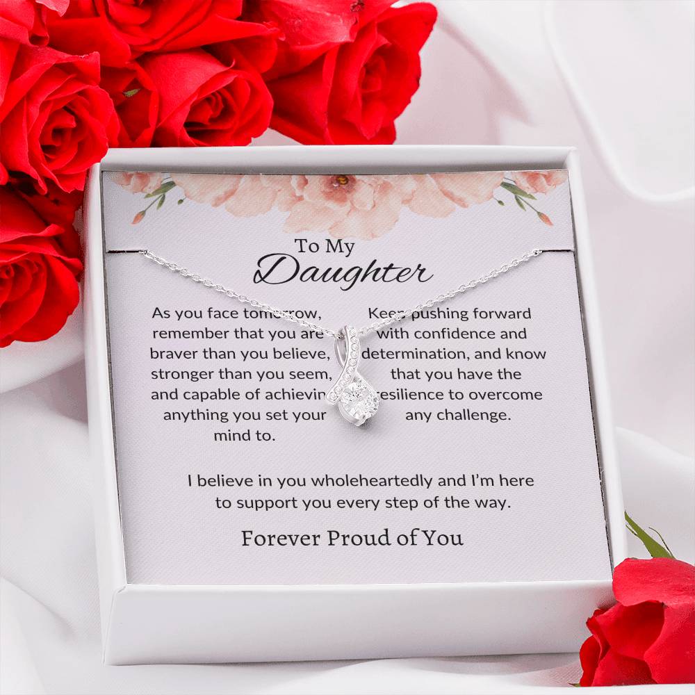 To My Daughter - Beauty Necklace | A Beautiful Gift Reflecting Your Unique Radiance