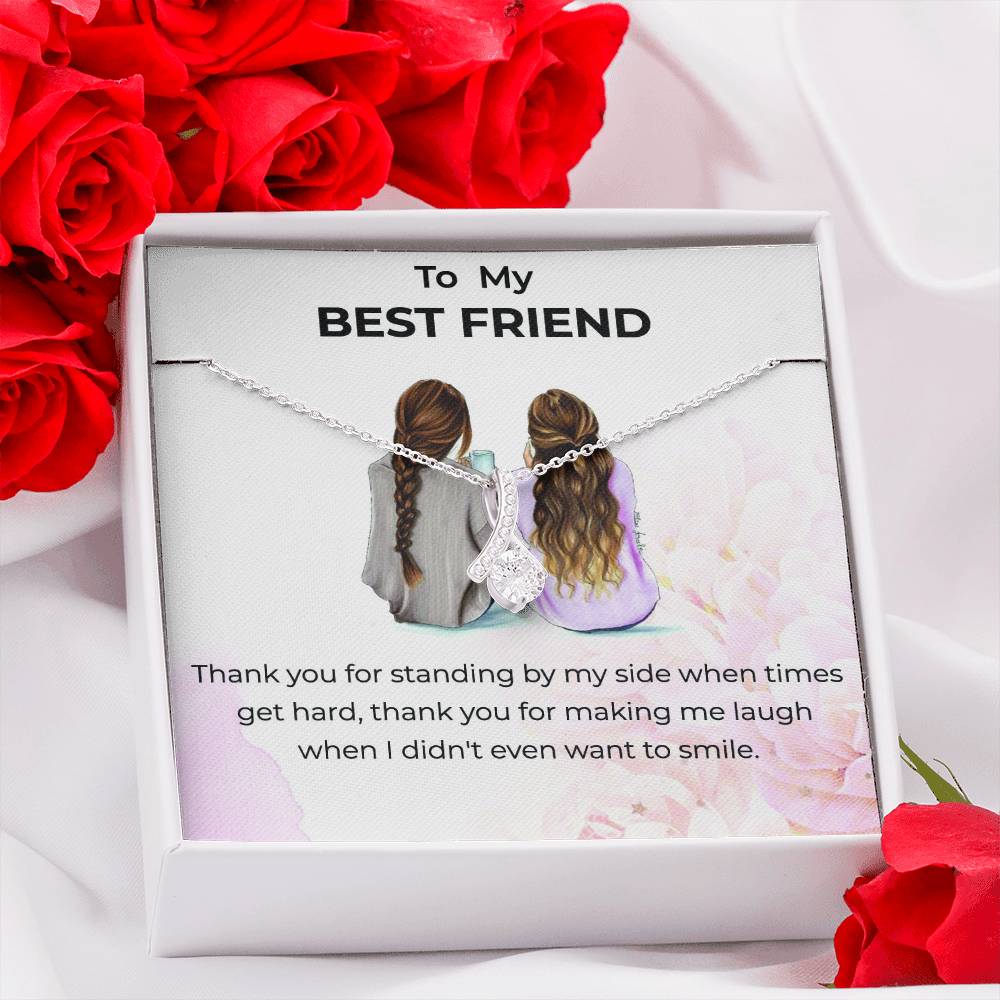 To My Bestie Thank You - Alluring Beauty Necklace | Gift for Best Friend