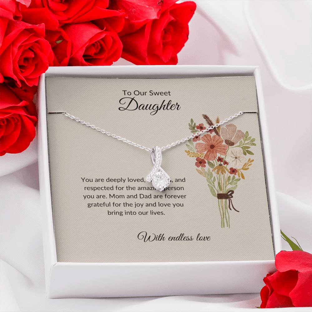 To My Sweet Daughter - Beauty Necklace | A Stunning Gift to Celebrate Daughter