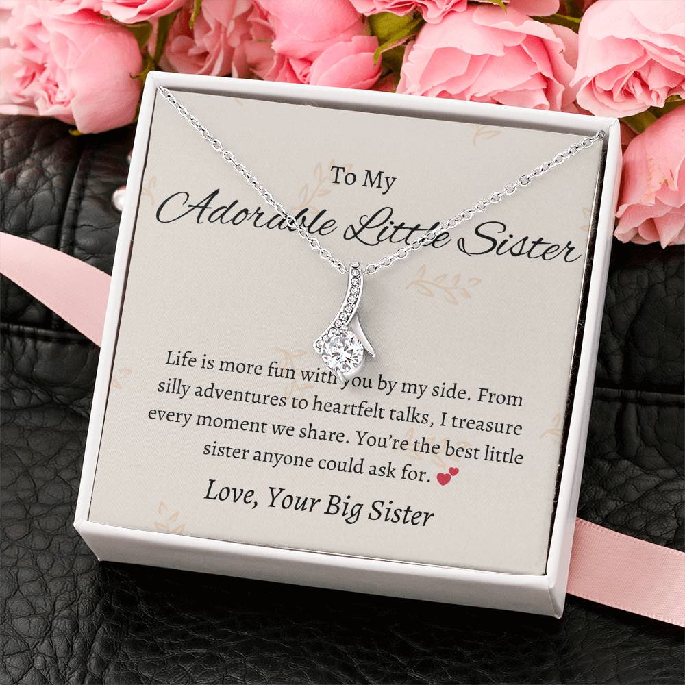 To My Adorable Little Sister Captivating Keepsake To Show Sisterly Love