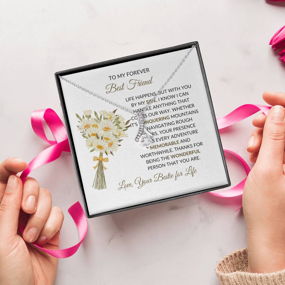 Best Friend Friendship Gift | To My Forever Best Friend - Alluring Beauty Necklace
