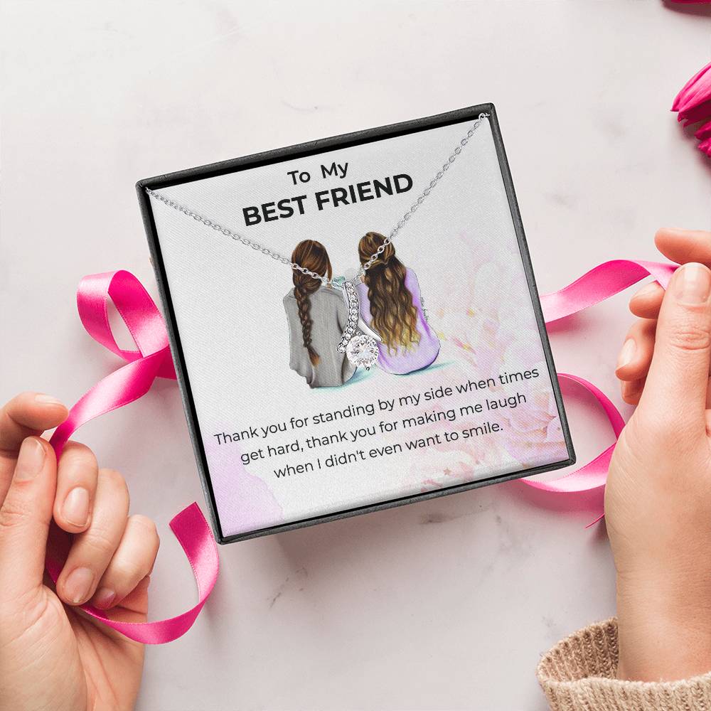 To My Bestie Thank You - Alluring Beauty Necklace | Gift for Best Friend