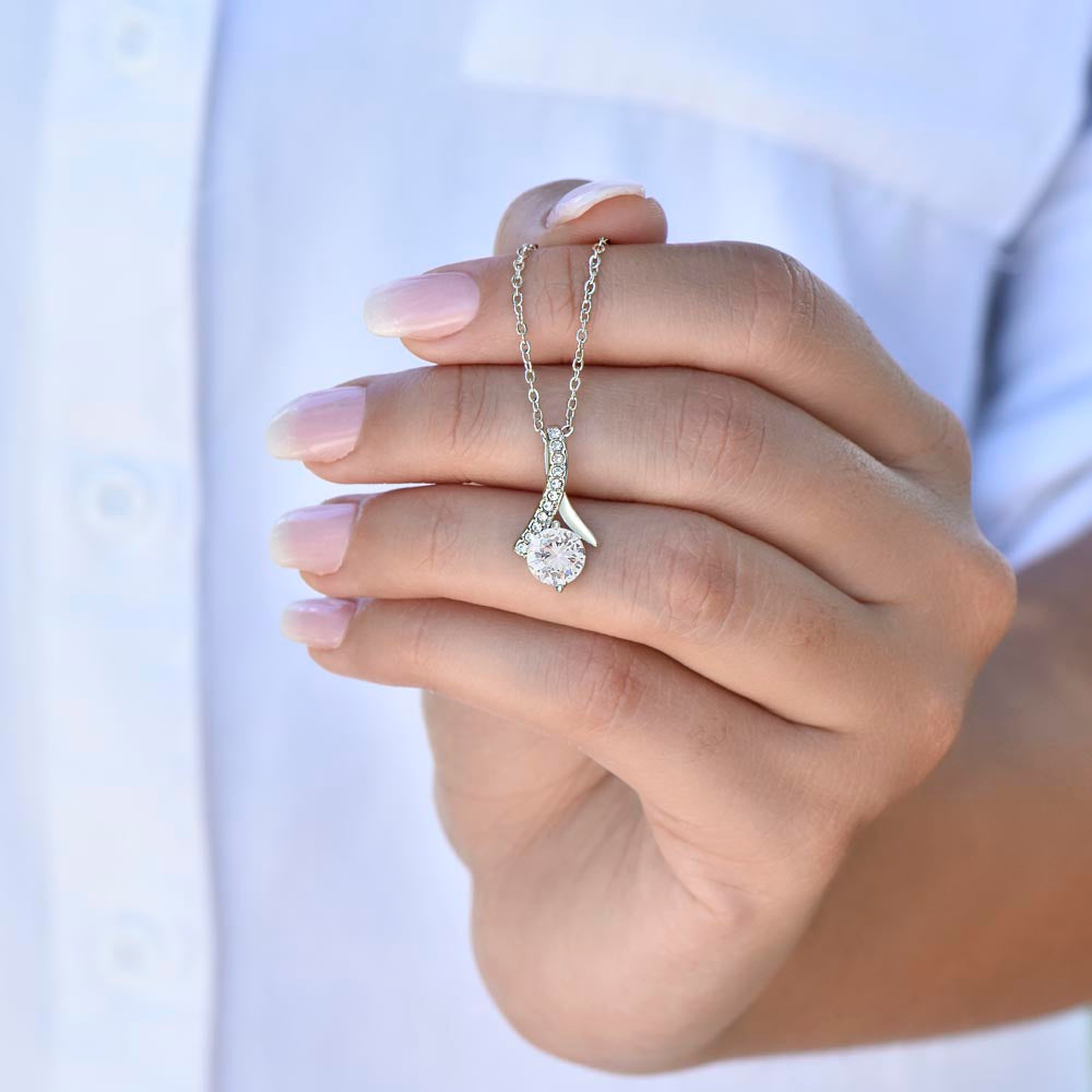 To My Beautiful & Lovely Daughter - Beauty Necklace | A Charming Gift to Celebrate Daughter