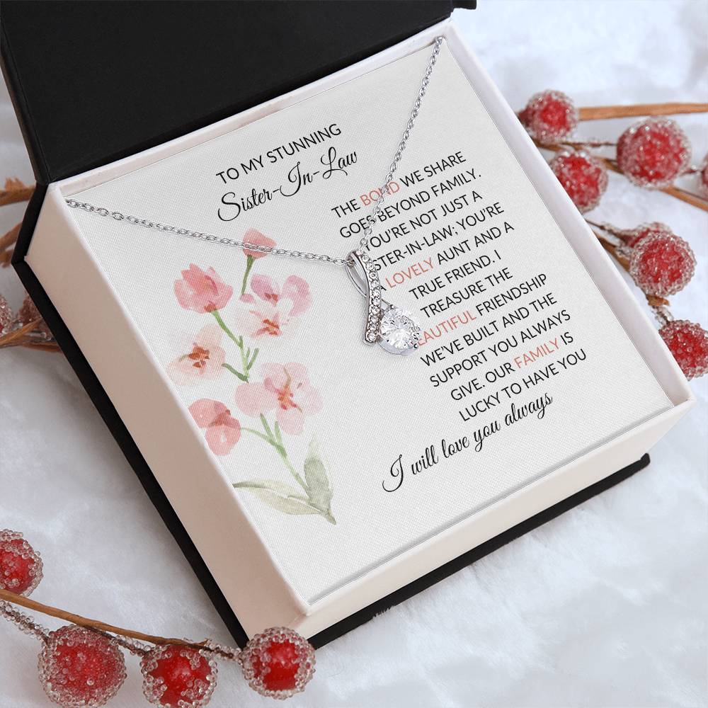 To My Stunning Sister-in-law Necklace | Eternal Beauty Necklace | Sister-in-Law Gift