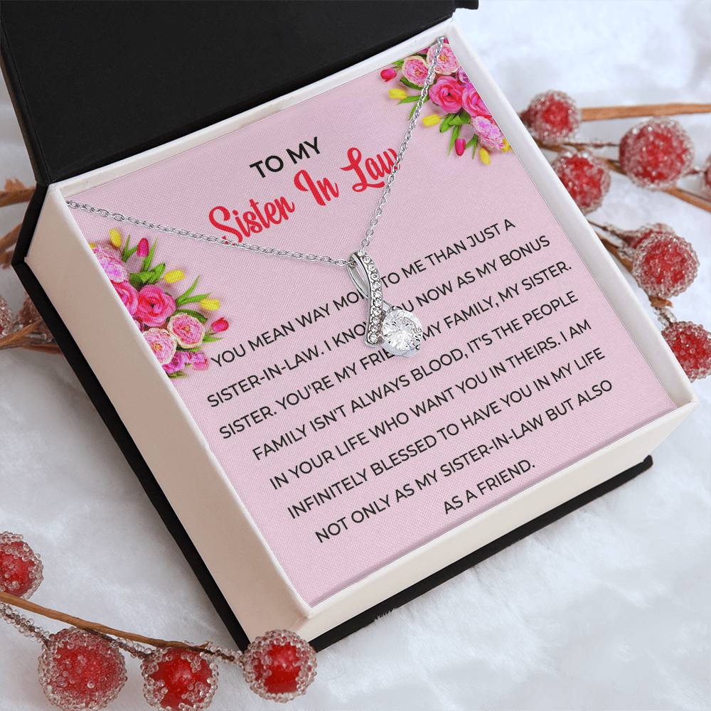To My Sister-in-law Necklace | Eternal Beauty Necklace | Sister-in-Law Gift