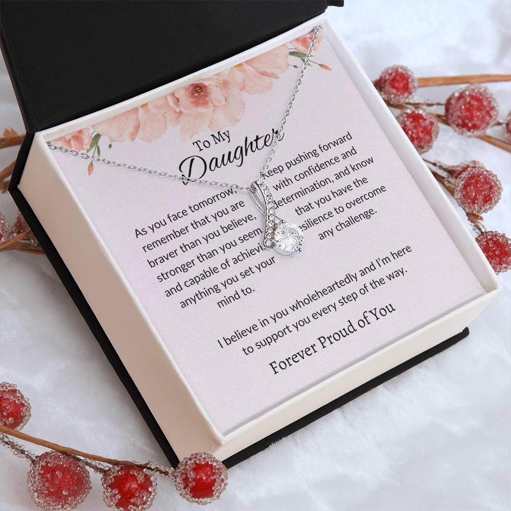 To My Daughter - Beauty Necklace | A Beautiful Gift Reflecting Your Unique Radiance