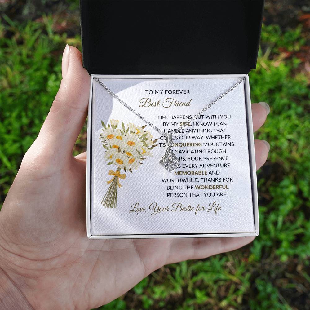 Best Friend Friendship Gift | To My Forever Best Friend - Alluring Beauty Necklace
