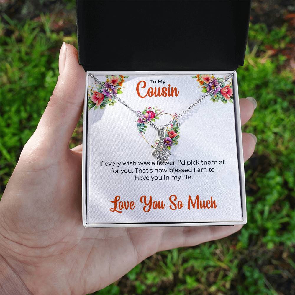 Cousin Necklace | To My Cousin My Best Friend - Alluring Beauty Necklace | Cousin Friendship Necklace