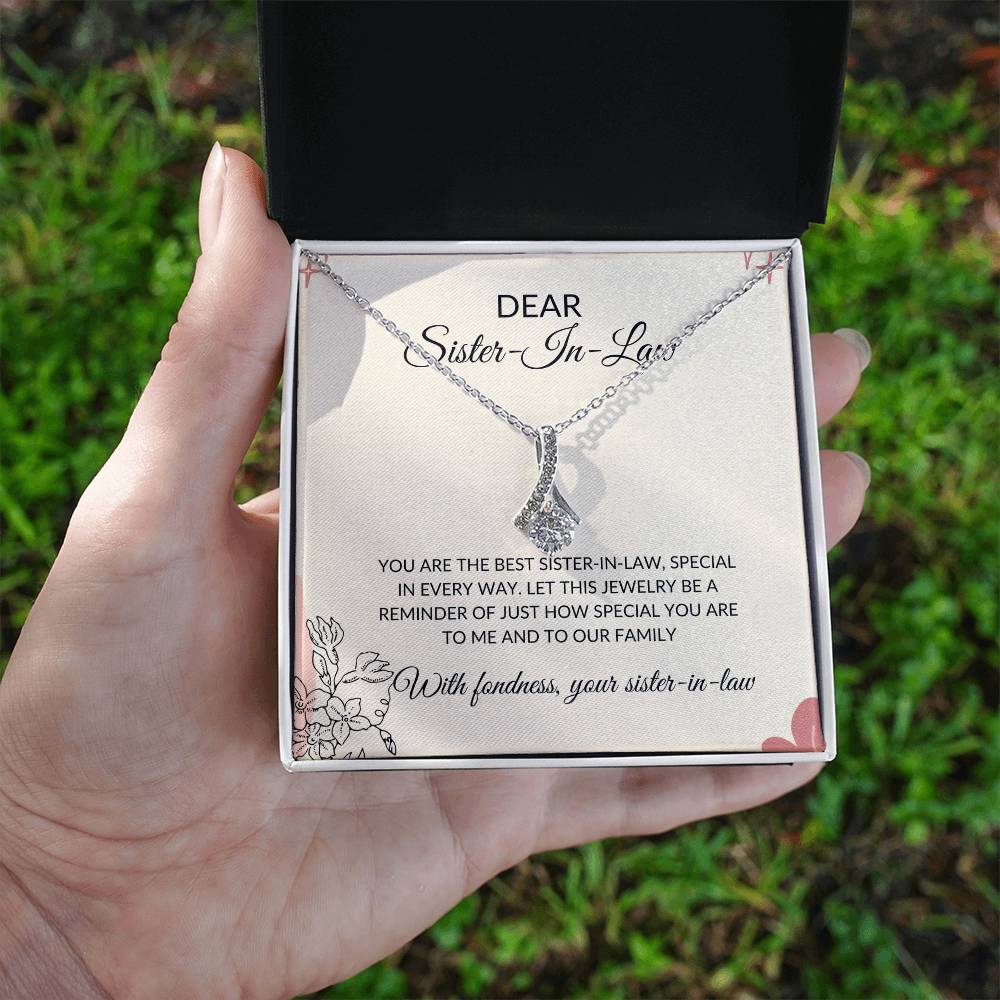 To My Dear Sister-in-law Necklace | Eternal Beauty Necklace | Sister-in-Law Gift